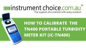 How to Calibrate the TN400 Portable Turbidity Meter (IC-TN400)