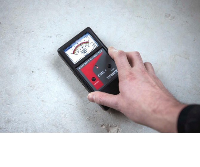 How to take a Concrete Moisture Measurement using the CME4 Concrete Encounter Moisture Meter