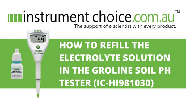 How to Refill the Electrolyte Solution in the Groline Soil PH Tester (IC-HI981030)