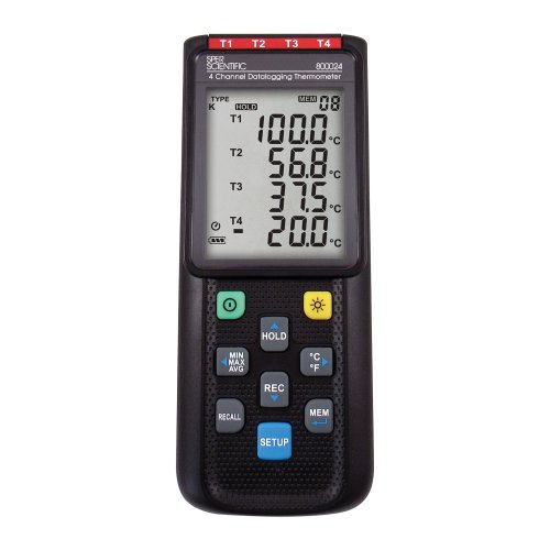 4-Channel Thermocouple Data Logger (K, J, E, Or T)