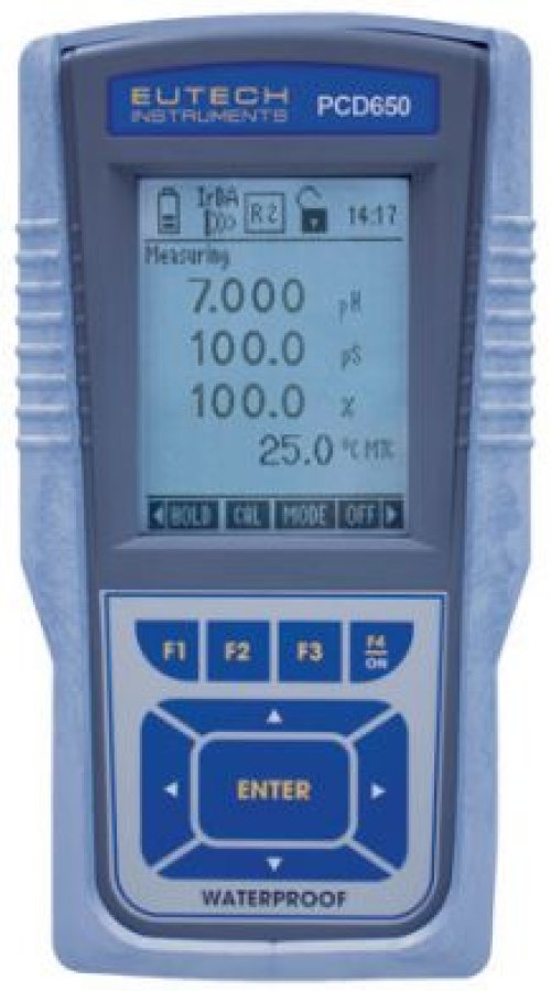 Waterproof CyberScan PCD 650 pH- mV- Ion- Conductivity- TDS- Resistivity- Salinity- Dissolved Oxygen - EC-PCDWP-650-44K