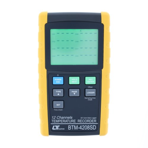 Thermocouple 12 Channel Logger, Universal, SD Card - BTM-4208SD