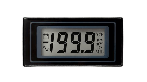 200mVdc full scale, Snap-in Bezel, Panel Meter - IC-DPM 400