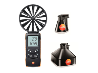 testo 417 Kit 1 - Digital 100 mm Vane Anemometer with App Connection