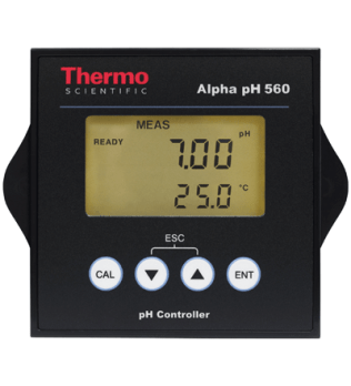 Alpha PH560 pH/ORP Controller with 2 relay outputs. Includes 110/220V (9VDC) power adapter - IC-TSPHCP0560
