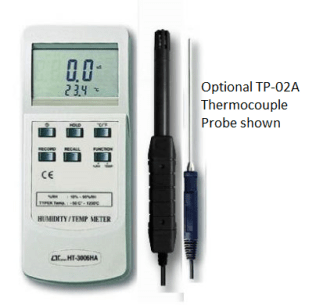 2 in 1 Humidity Meter-Type K Thermometer (input) - HT-3006HA