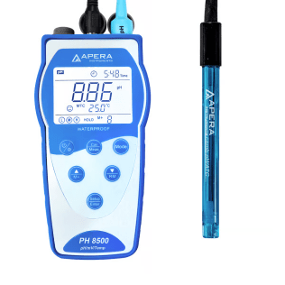 PH8500 Portable pH Meter Kit with GLP Data Management and USB Output