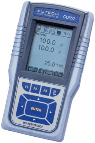 Waterproof CyberScan CD 650 Conductivity- TDS- Resistivity- Salinity- Dissolved Oxygen handheld mete - EC-CDWP-650-43K