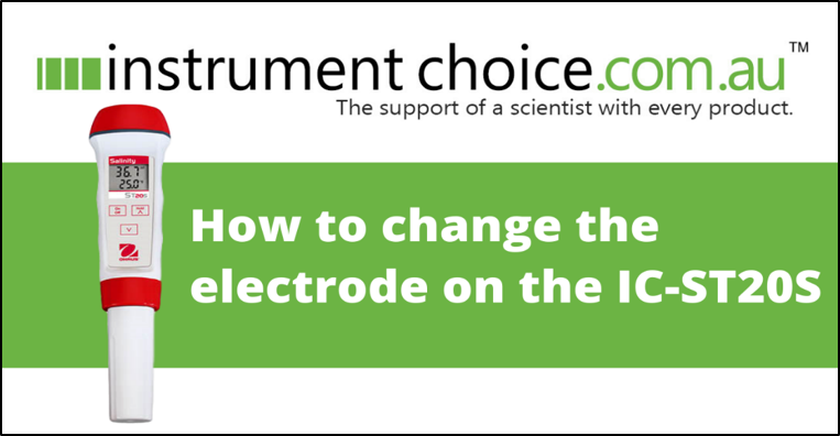 How to Change the Electrode on the IC-ST20S Starterpen Salinity Meter by OHAUS