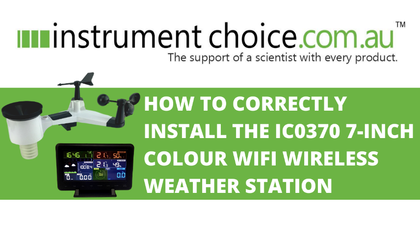 How to Correctly Install the IC0370 7 Inch Colour WiFi Wireless Weather Station