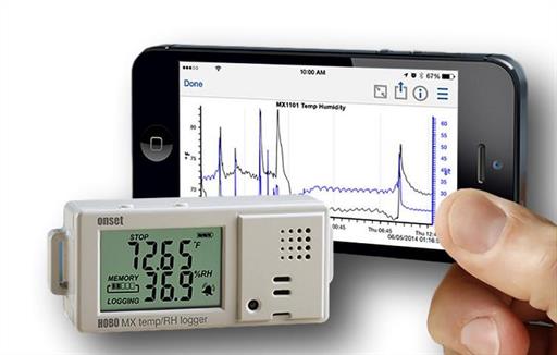 How to Set up the MX1101 Temperature and Relative Humidity Data Logger on HOBO Mobile