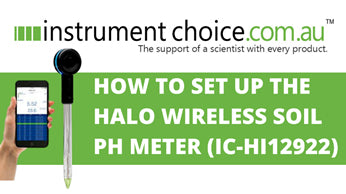 How To Set Up And Connect The Hanna HALO Wireless Soil Ph Meter To Your Smartphone (IC-HI12922)