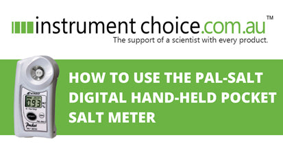 How to Use the Atago PAL-SALT Digital Hand-held Pocket Salt Meter