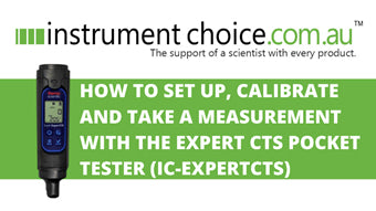 How to Use the Expert CTS Pocket Water Quality Tester (IC-EXPERTCTS)