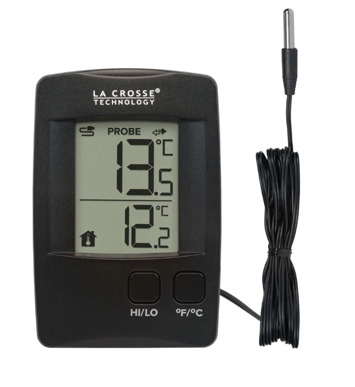 314-1410 La Crosse Digital Thermometer with Wired Probe