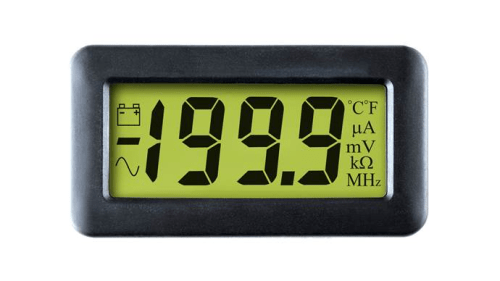 200mVdc full scale, LED backlit, Annunciators, Bandgap reference, Bezel mounted - IC-DPM 750S-BL