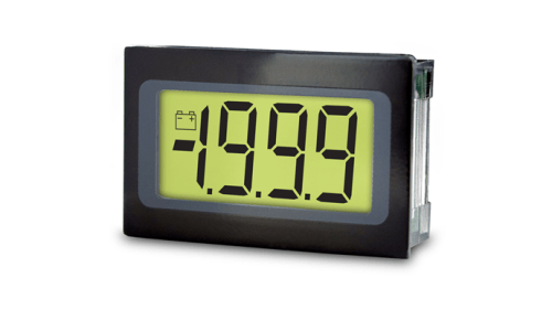 200mVdc full scale, LED backlit, Clip mounted, 9 Pin SIL connection - IC-SP 400-Green