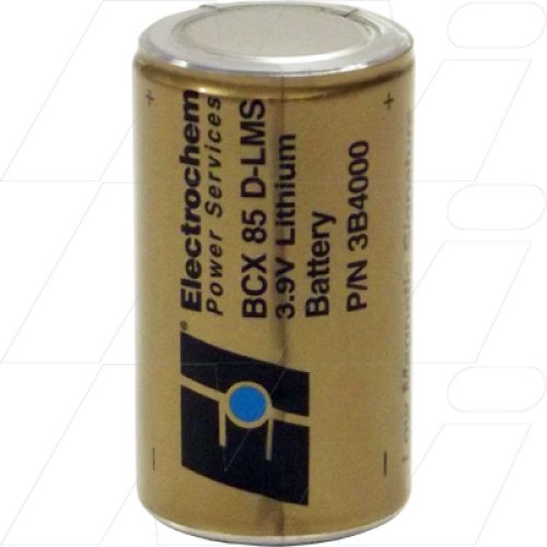 3B4000 D Size Electrochem High Rate Lithium Bromine Choride Cell BCX85 Series - 3B4000-FF