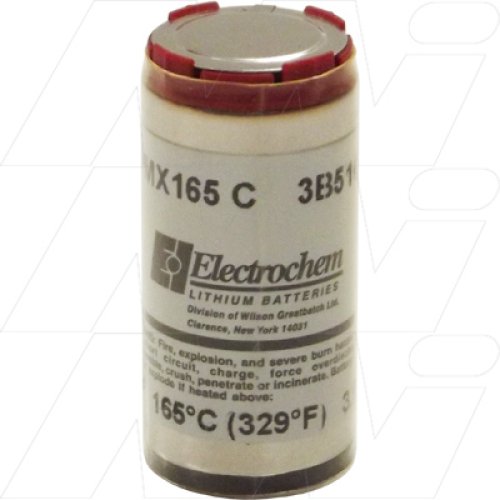 3B5100 C size Electrochem High Rate Lithium Sulfuryl Choride Cell PMX165 Series - 3B5100-FF