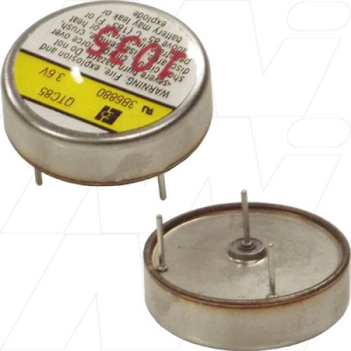 3B6880 Electrochem Low Rate Lithium Thionyl Choride Wafer Cell QTC85 PC Series - 3B6880