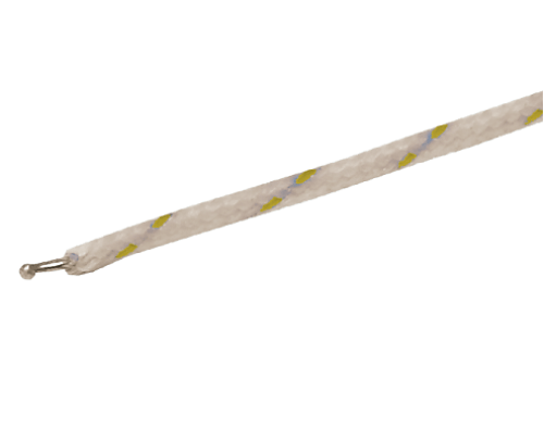 5m long fibreglass type K bead thermocouple - TFK5
