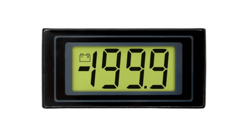 Backlit 200mVdc full scale, Bezel mounted display, RoHS - IC-DPM 125-BL