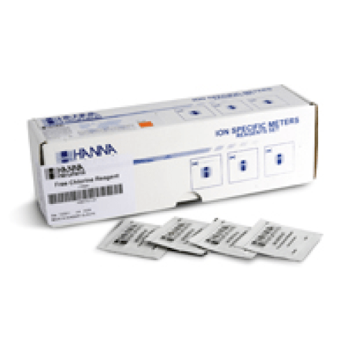 Chlorine, free, DPD method, Powder reagent kit for 100 tests (free Cl2) - HI93701-01