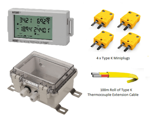 Concrete Curing Outdoor Temperature Data Logger Kit