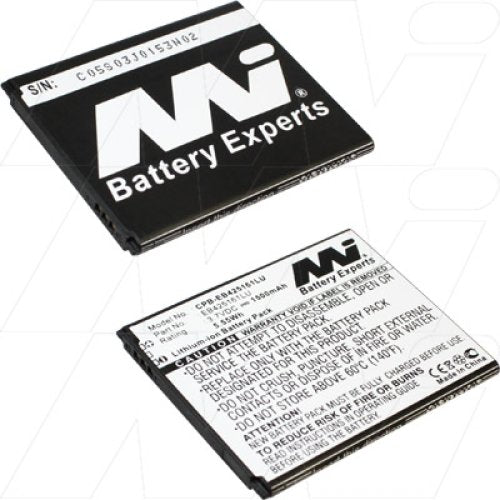 Mobile Phone Battery suitable for Samsung Galaxy Ace 2, Galaxy S Duos - CPB-EB425161LU-BP1