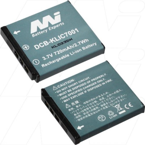 Consumer Digital Camera Battery - DCB-KLIC-7001-BP1