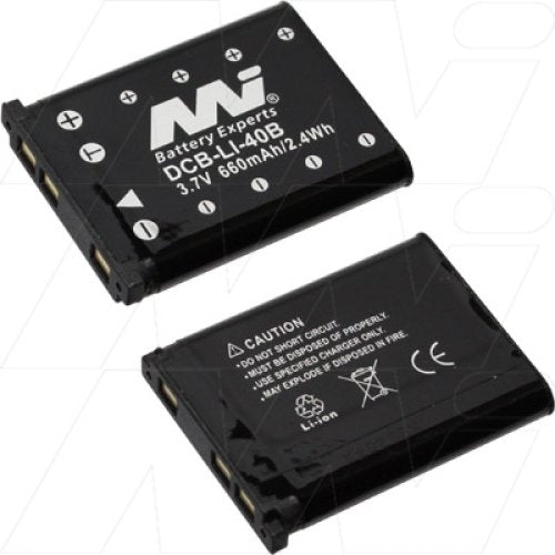 Digital Camera Battery for Casio, Fujifilm, GE, Kodak, Nikon, Olympus, Pentax, Sealife, Traveler - DCB-Li-40B-BP1