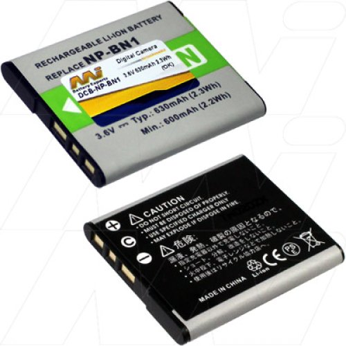 Digital Camera Battery replaces Sony NP-BN1 - DCB-NP-BN1-BP1