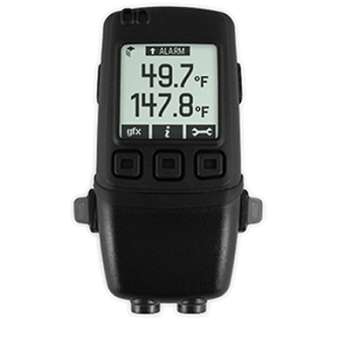 Dual Channel Temperature Probe Logger, Graphic LCD with Temperature Calibration Certificate - IC-EL-GFX-DTP CAL-T