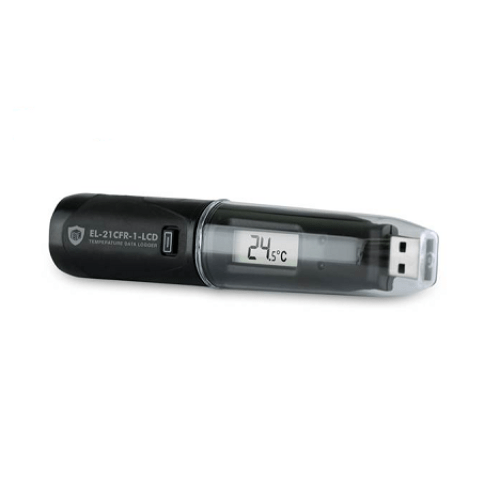 EasyLog 21 CFR-Compatible Temperature Data Logger with LCD. Calibrated to Traceable Standard