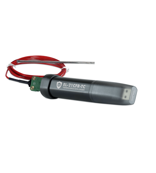 EasyLog 21CFR Compatible K, J, and T-type Thermocouple Data Logger