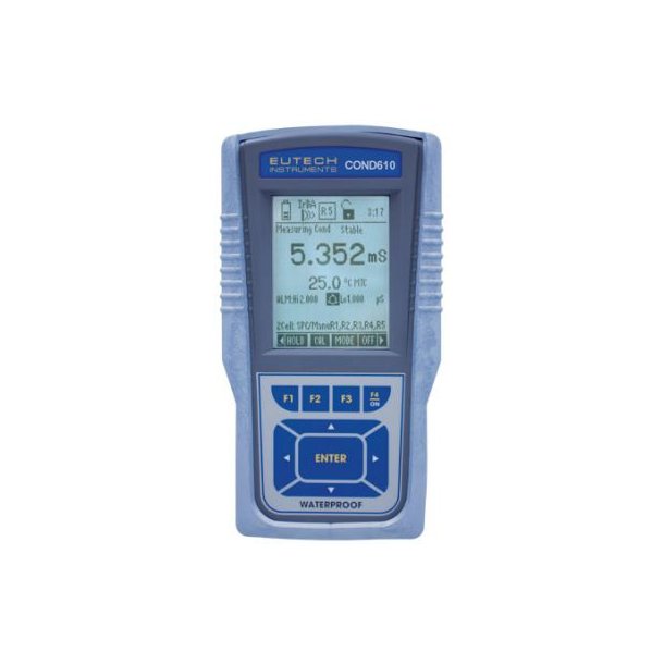 Waterproof CyberScan CON 610 Conductivity-TDS-Resistivity-Salinity Meter with 3m cable, 4cell electr - EC-CONWP610-43K
