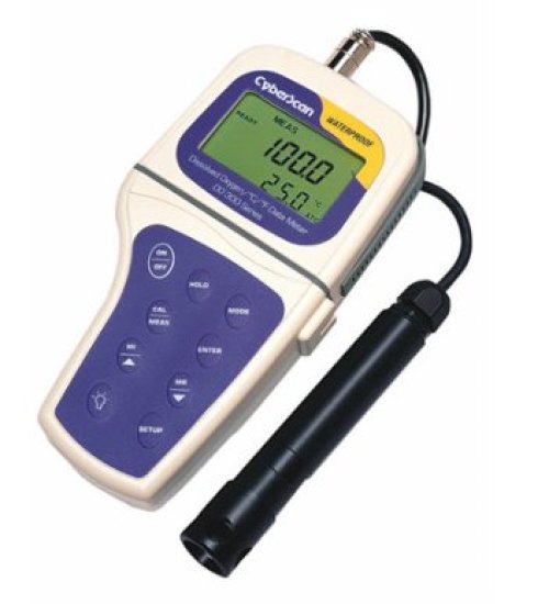 Waterproof CyberScan DO 300 Dissolved Oxygen Meter (Backlit) with 8m electrode, 1 assembled membrane - EC-DOWP300-02K