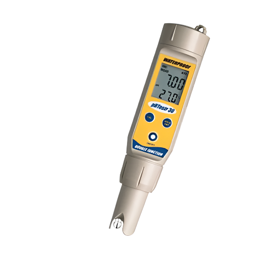 Handheld pH tester with Temperature and ATC, Waterproof - EC-pHTestr30