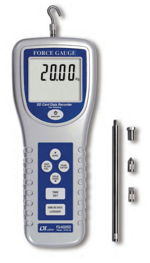 Force Gauge  Data Logger Tension & Compression (20kg) - IC-FG6020SD