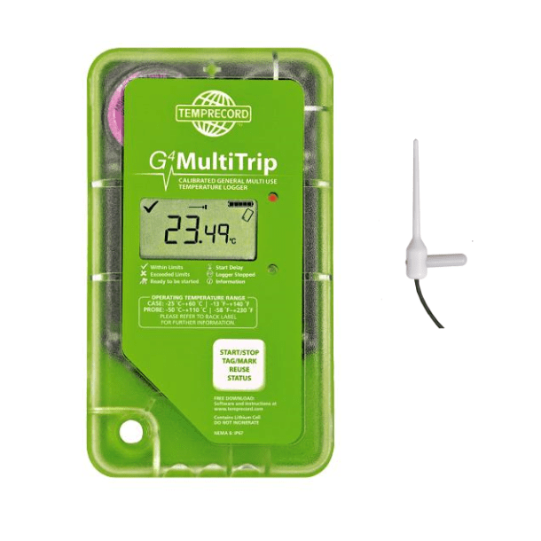 G4 MULTITRIP Green TEFLON Probe, 1m Cable 8k