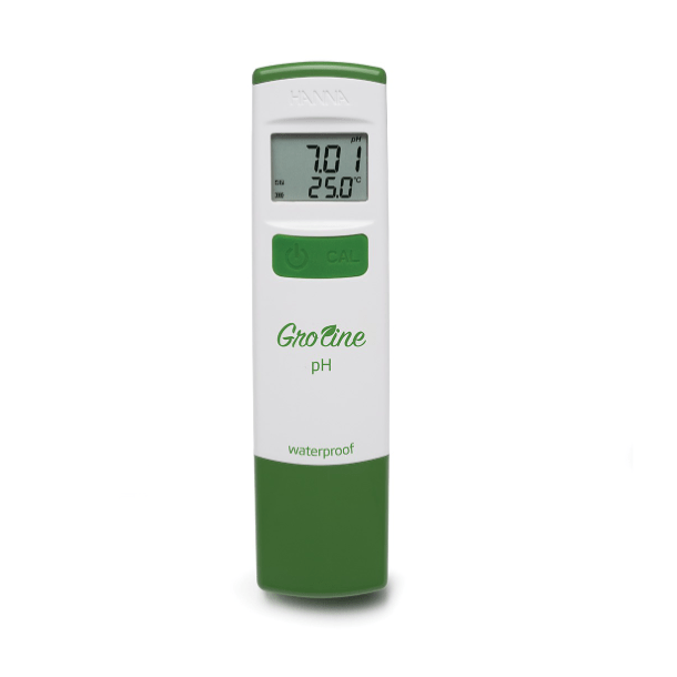 GroLine Waterproof Hydroponic pH Tester - IC-HI98118