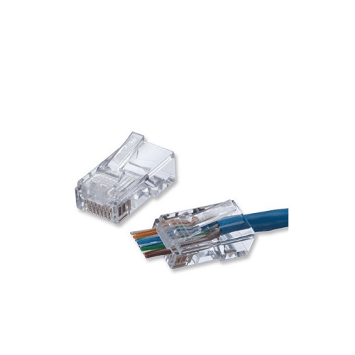 IDEAL 85-371 CAT5E Feed-Thru RJ45 Modular Plugs 50PK