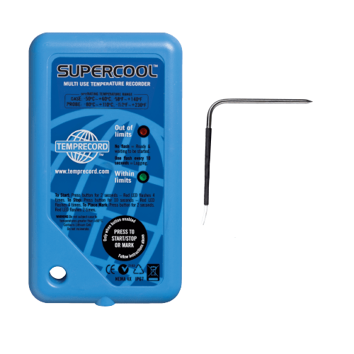 MULTITRIP Blue SUPERCOOL Bent S/S YSI Probe,1m Cable,8k
