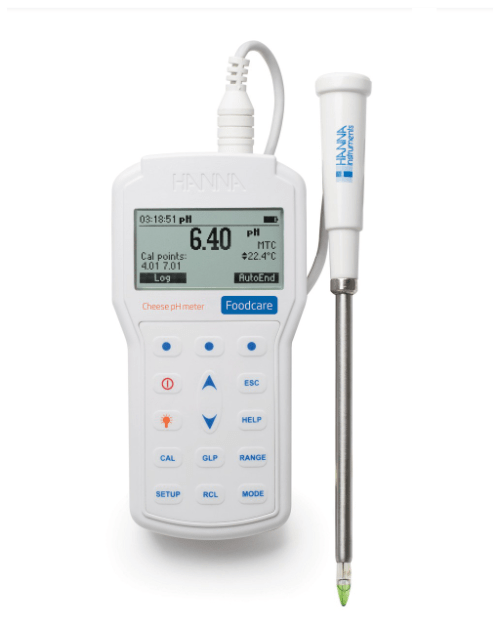 Professional Portable Cheese pH Meter - IC-HI98165