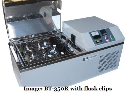 Refrigerated Shaking Water bath with Drilled Flat Shaking tray for Flask Holders - BT-350R