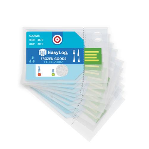 Single Use Frozen Goods Temperature & Humidity Data Logger with Pre-Configured Alarms (Pack of 10)