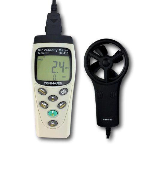 TM-413 Air velocity, Air flow, Temperature and Humidity Meter