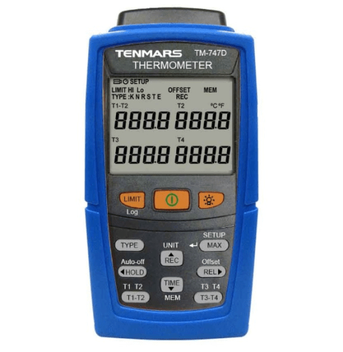 TM-747D 4 Channel Thermometer