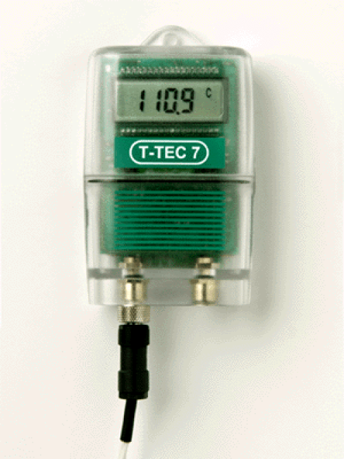 T-TEC 7-3P Data Loggers for Pt100 Sensor (3 temp ranges) with display