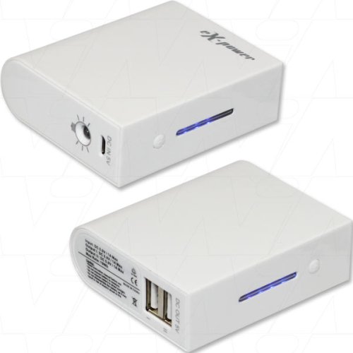 19 watt hour 5200mAh dual usb output powerbank battery with built in LED Flashlight suitable for mos - UEB-8